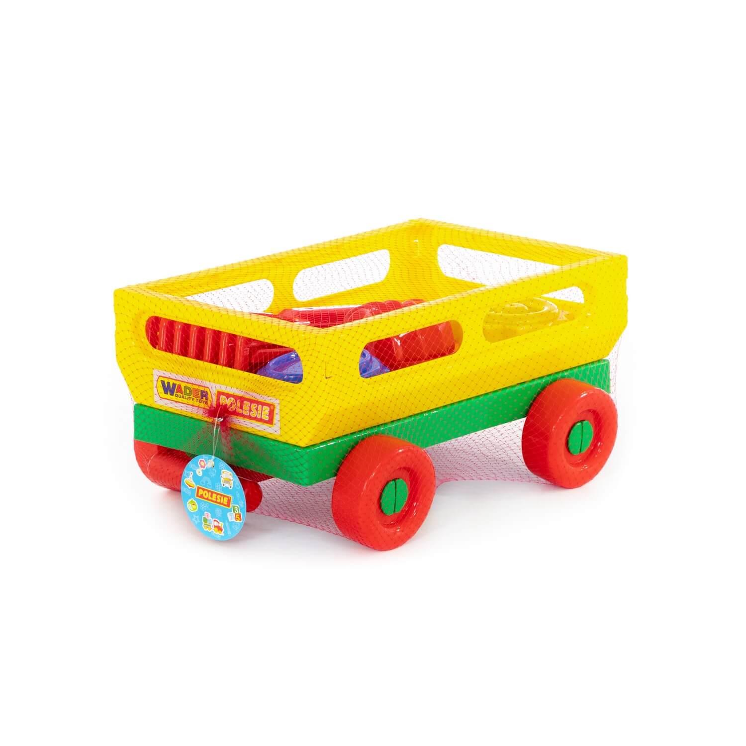 Zestaw Nr481: taczka z rączką Nr2 + łopatka Nr30, grabki Nr30, foremki "Ciastka" 3 szt Ref. 45690 - photo #5