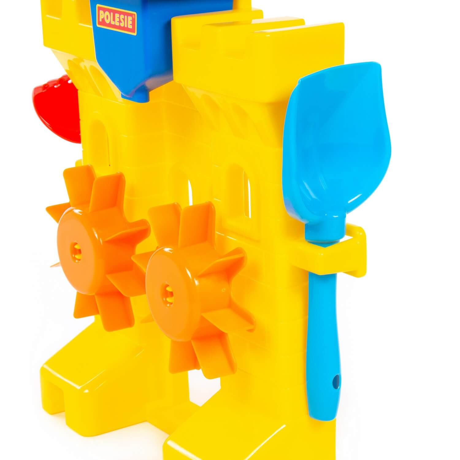 Zestaw Nr466: Młyn do piasku "twierdza", łopatka Nr5, grabki Nr5, foremki (zamek most + zamek wieża + zamek ściana i 2 wieży) Ref. 45102 - photo #9