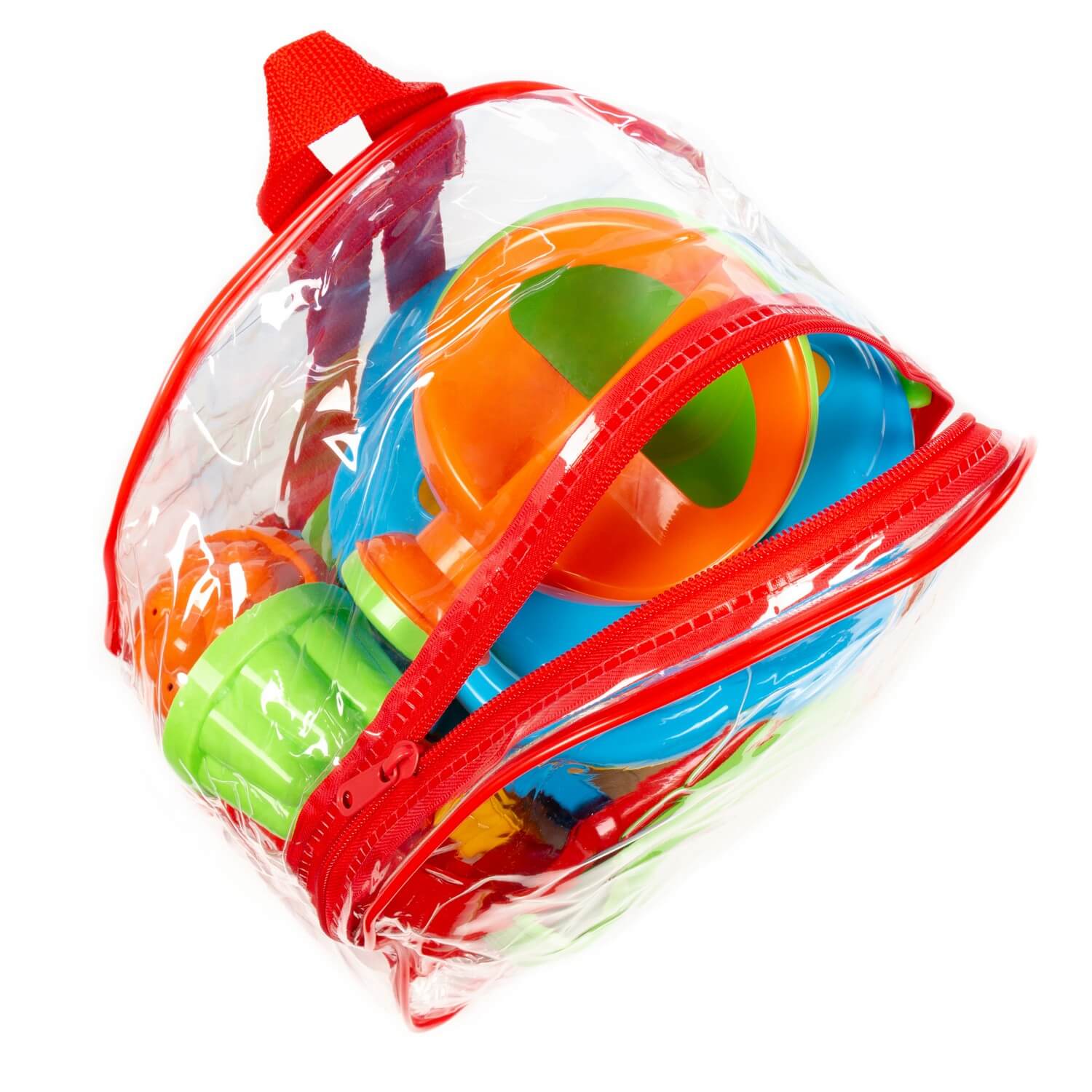 Zestaw Nr168 (w plecaku): wiaderko-kwiatek duże, sito-kwiatek duże, łopatka Nr5, grabki Nr5, foremki (wiewiórka + piesek + kotek + niedźwiedź), 3 foremki, konewka mała Nr4 Ref. 5006 - photo #10