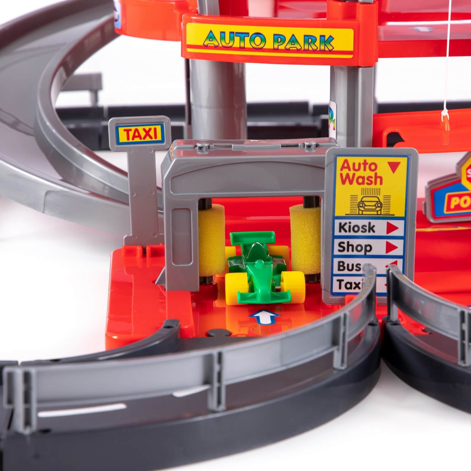 Parking 4-poziomowy z drogą i samochodami, czerwony (w pudełku) Parking 4-poziomowy z drogą i samochodami, czerwony (w pudełku) Ref. 44723 - photo #9