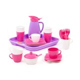 Zestaw naczyń "Alisa" z tacą na 4 osoby (Pretty Pink) Ref. 57369 - photo #1