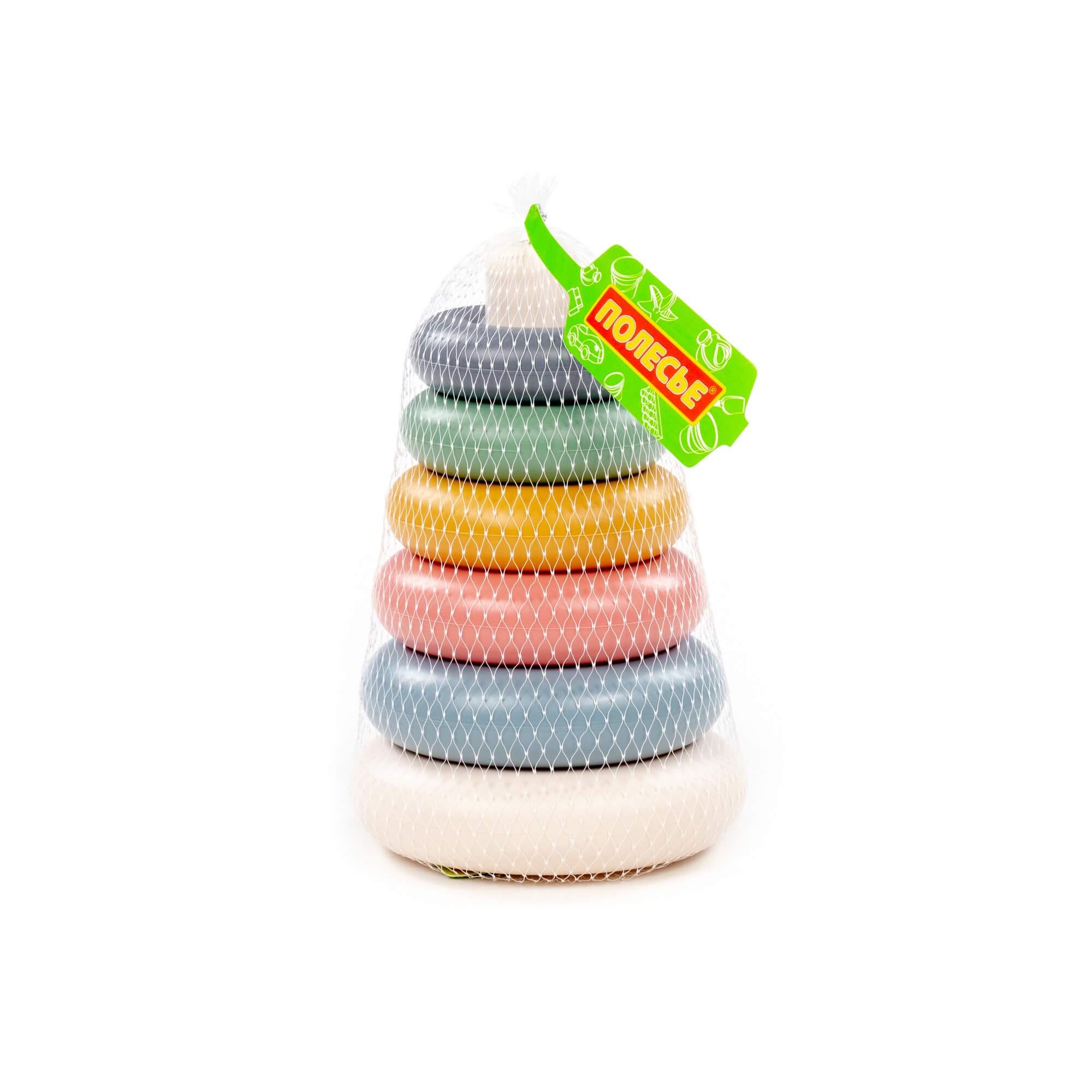 Piramidka "Kółko" (7 elem.) pastelowa Ref. 26921 - photo #6