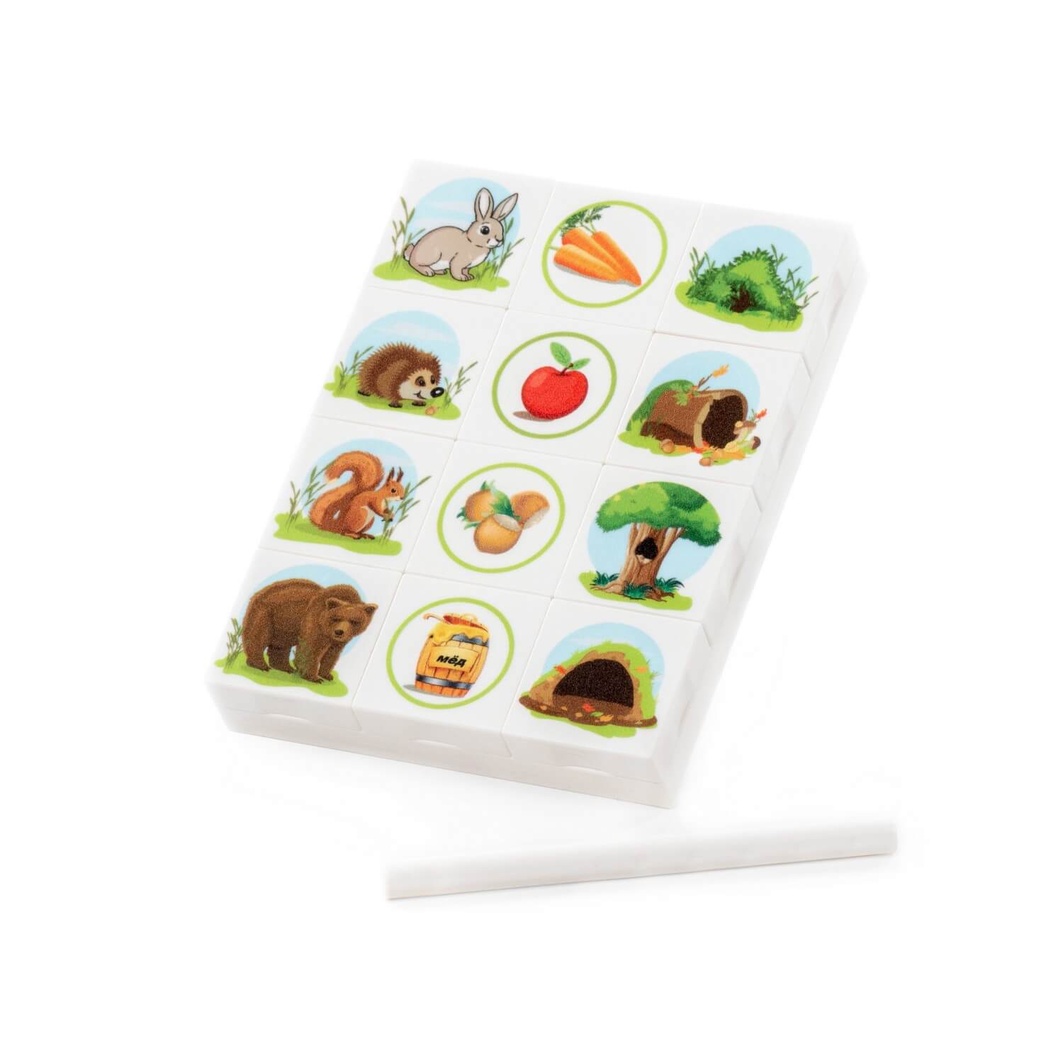 Łamigłówka, układanka logiczna "Skojarzenia. Dzikie zwierzęta" Łamigłówka, układanka logiczna "Skojarzenia. Dzikie zwierzęta" Ref. 59165 - photo #2