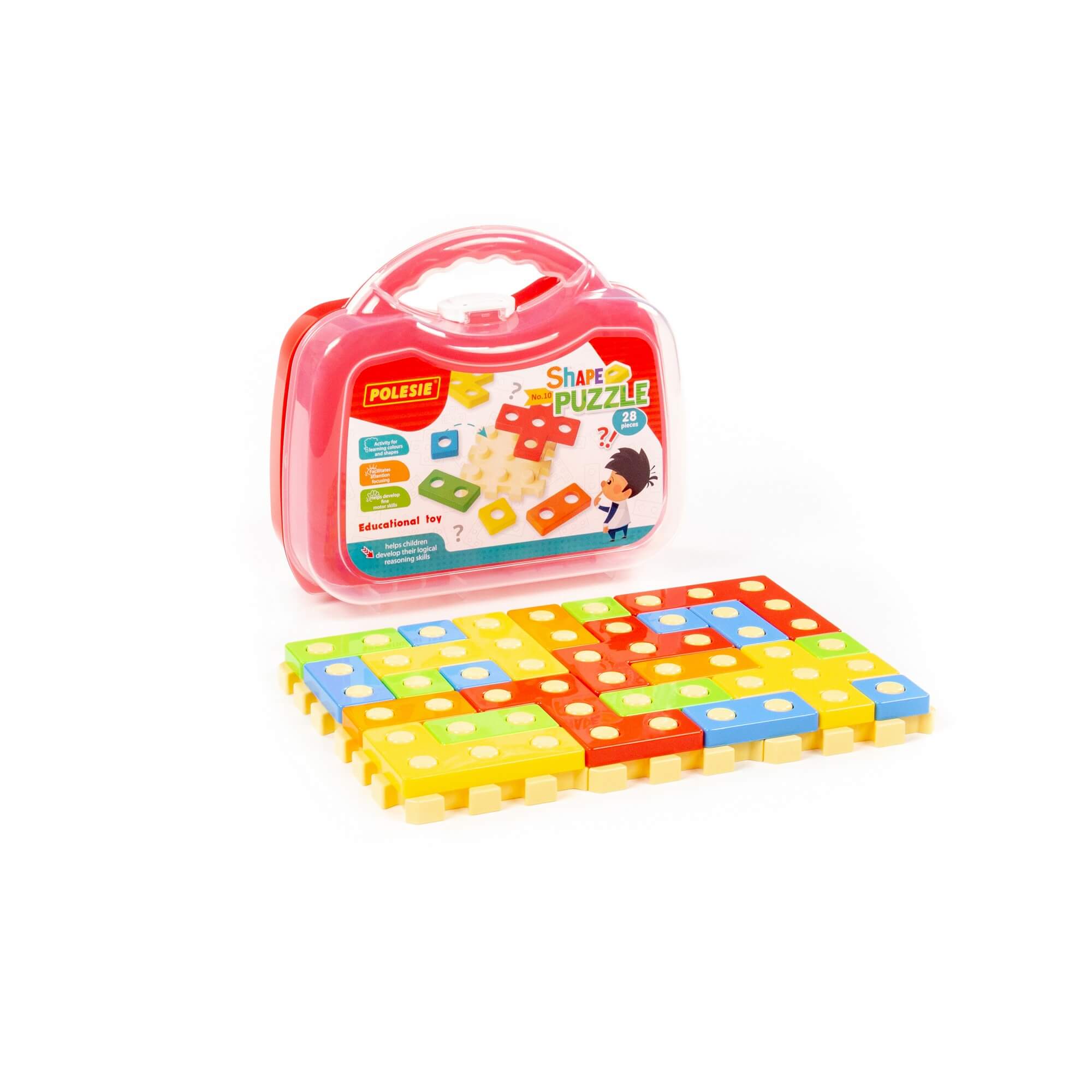 Zabawka edukacyjna "Ułóż puzzle" Nr10 (28 elementów) (w małej walizce) Ref. 94766 - photo #4