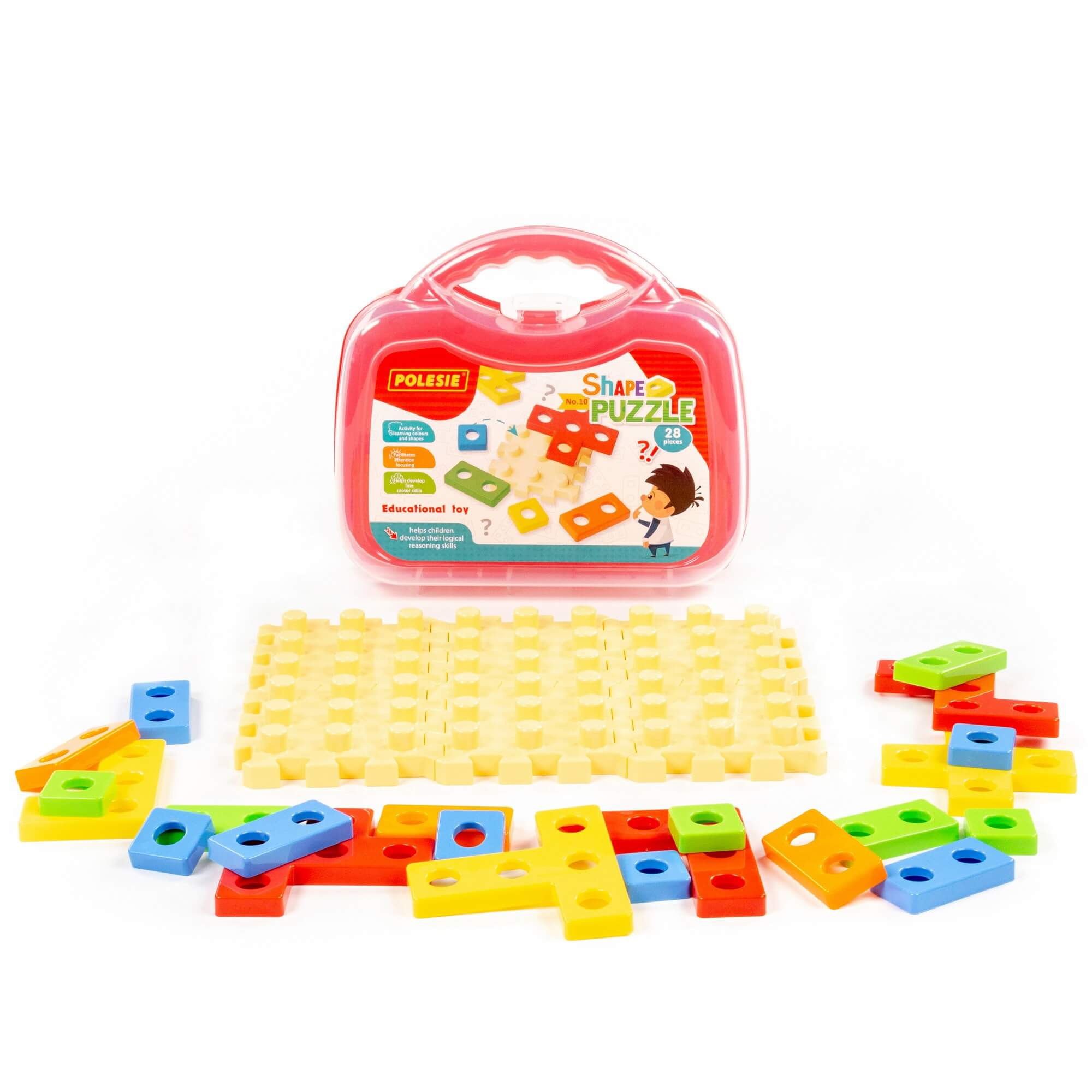 Zabawka edukacyjna "Ułóż puzzle" Nr10 (28 elementów) (w małej walizce) Ref. 94766 - photo #5