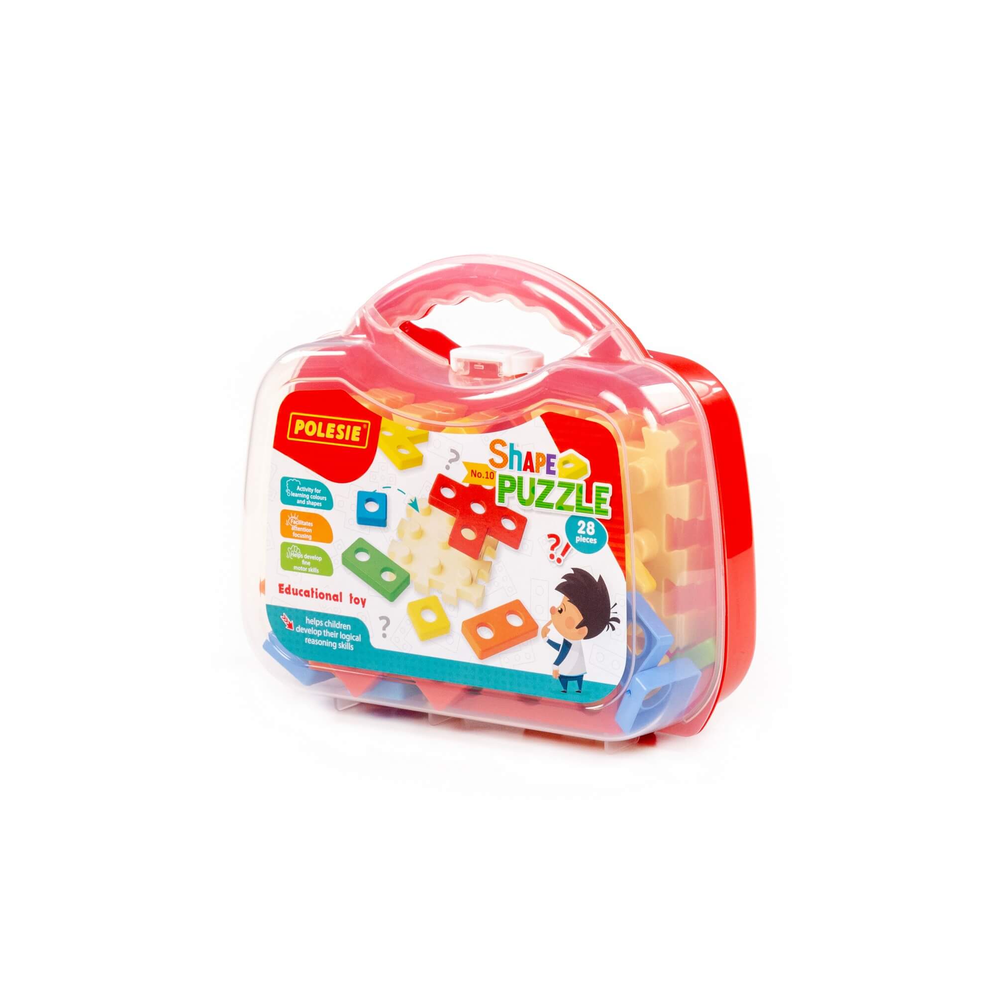Zabawka edukacyjna "Ułóż puzzle" Nr10 (28 elementów) (w małej walizce) Ref. 94766 - photo #6