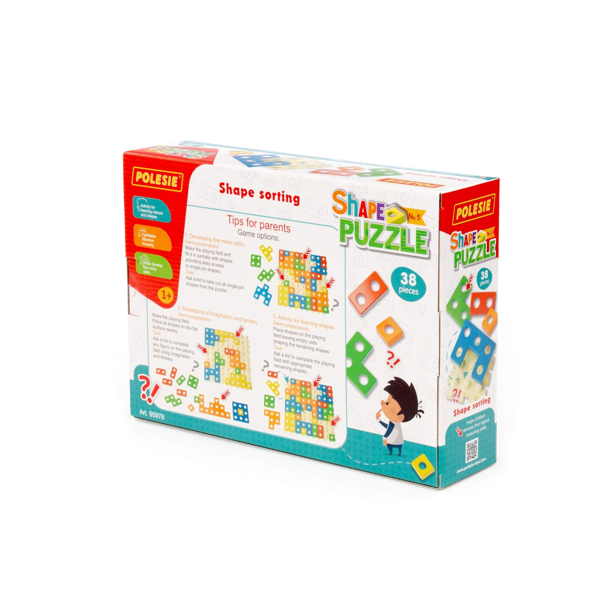 Zabawka edukacyjna "Ułóż puzzle" Nr5 (38 elem.) (w pudełku) Zabawka edukacyjna "Ułóż puzzle" Nr5 (38 elem.) (w pudełku) Ref. 95978 - photo #8