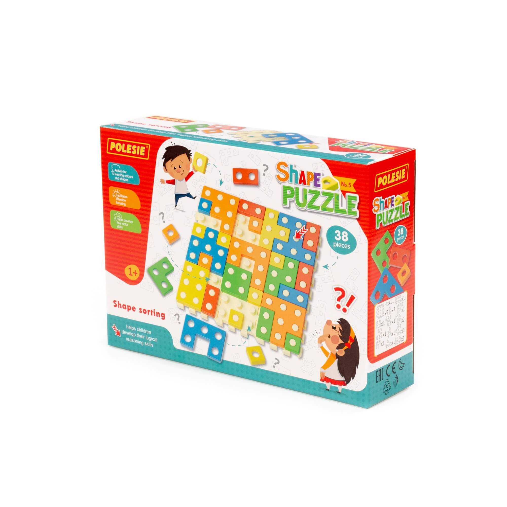 Zabawka edukacyjna "Ułóż puzzle" Nr5 (38 elem.) (w pudełku) Zabawka edukacyjna "Ułóż puzzle" Nr5 (38 elem.) (w pudełku) Ref. 95978 - photo #9