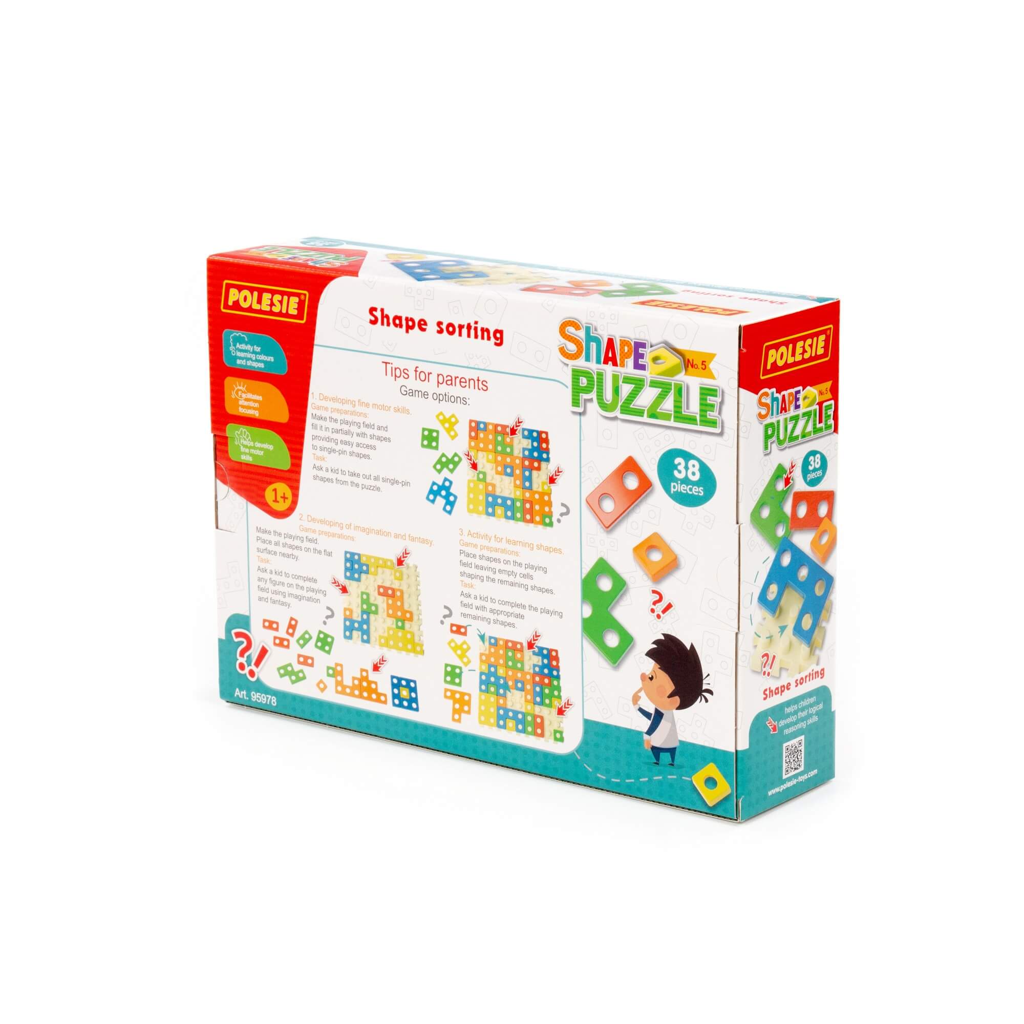 Zabawka edukacyjna "Ułóż puzzle" Nr5 (38 elem.) (w pudełku) Zabawka edukacyjna "Ułóż puzzle" Nr5 (38 elem.) (w pudełku) Ref. 95978 - photo #16