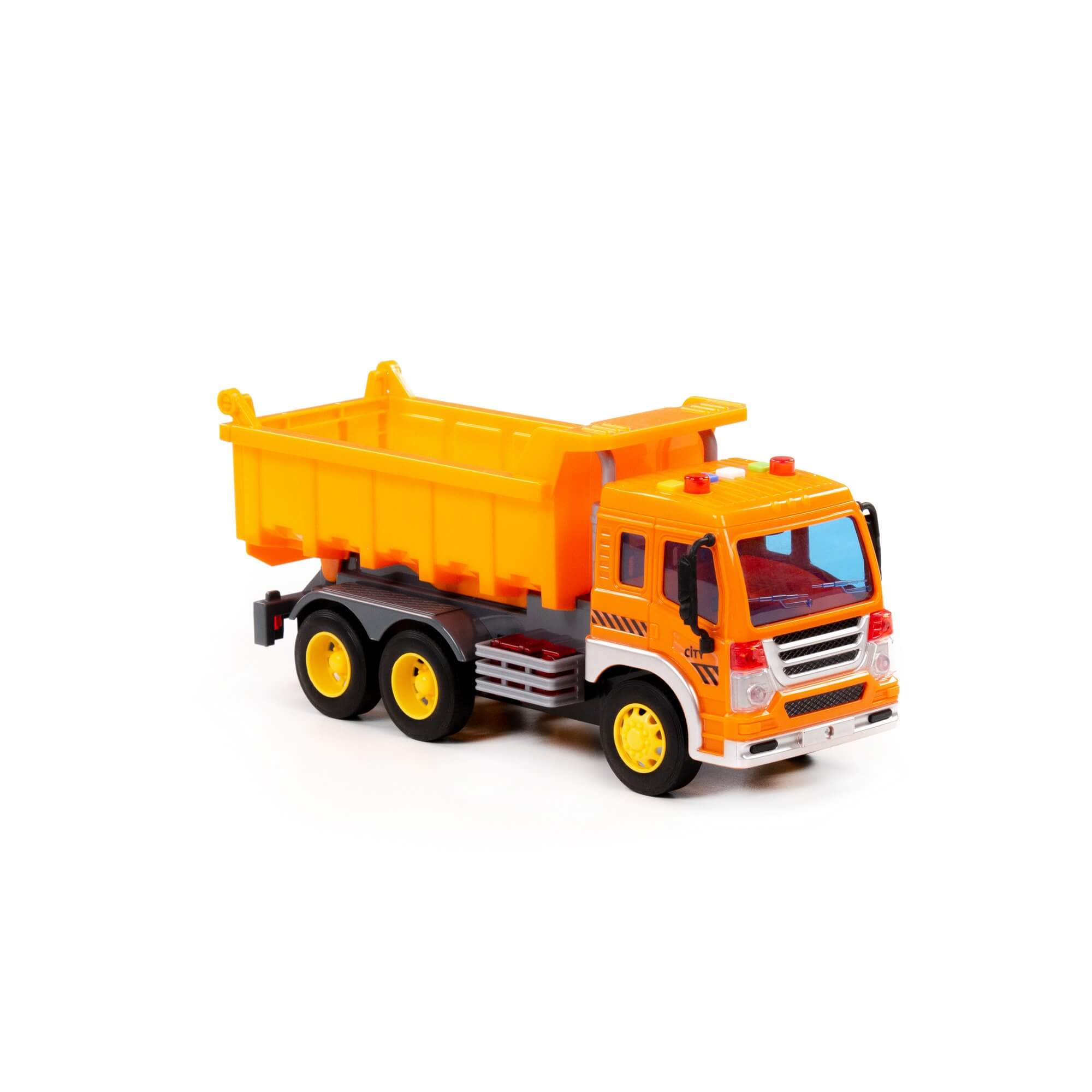 "City", samochód-wywrotka inercyjny (ze światłem i dźwiękiem) (pomarańczowy) (w pudełku) Ref. 86235 - photo #5