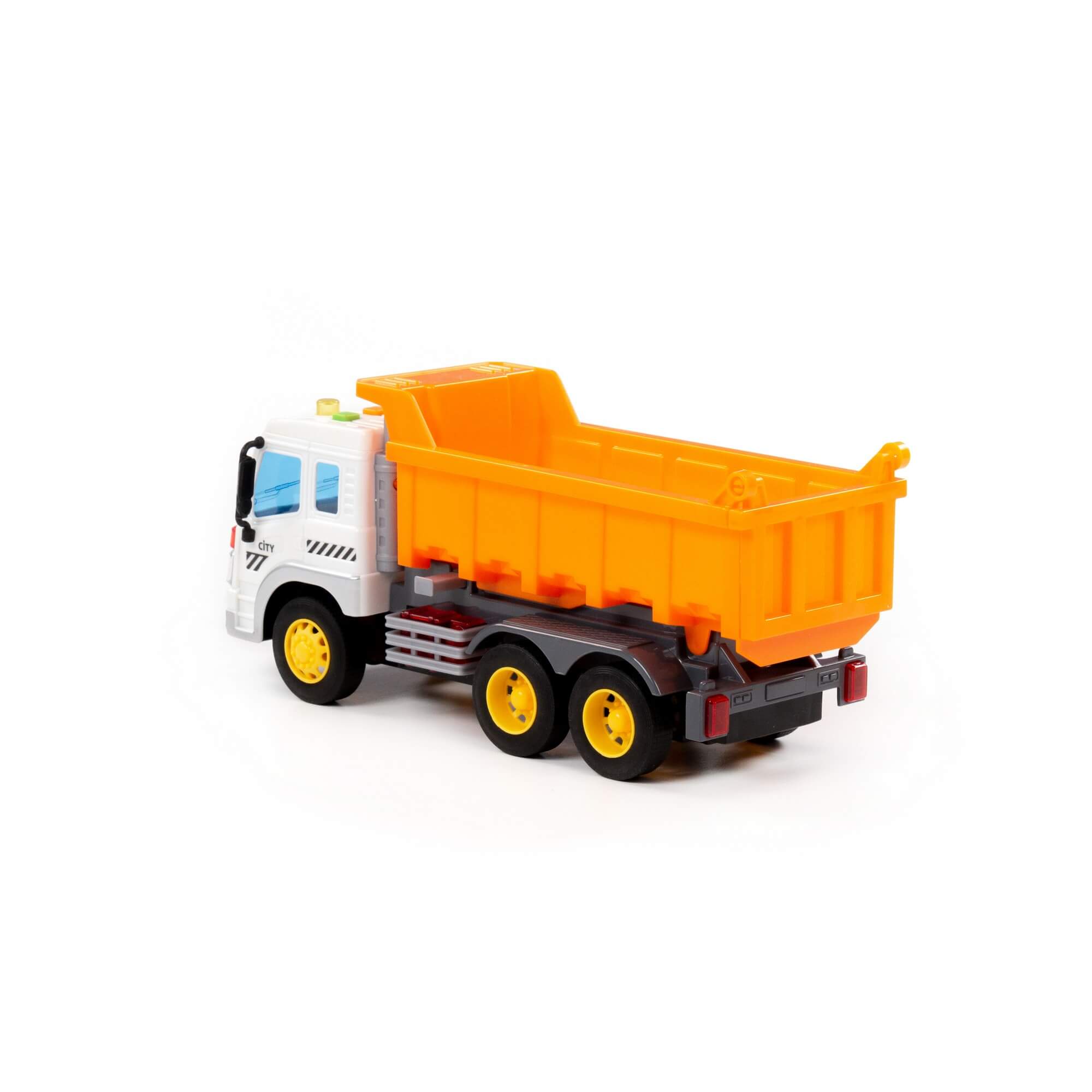 "City", samochód-wywrotka inercyjny (ze światłem i dźwiękiem) (pomarańczowy) (w pudełku) Ref. 86235 - photo #9