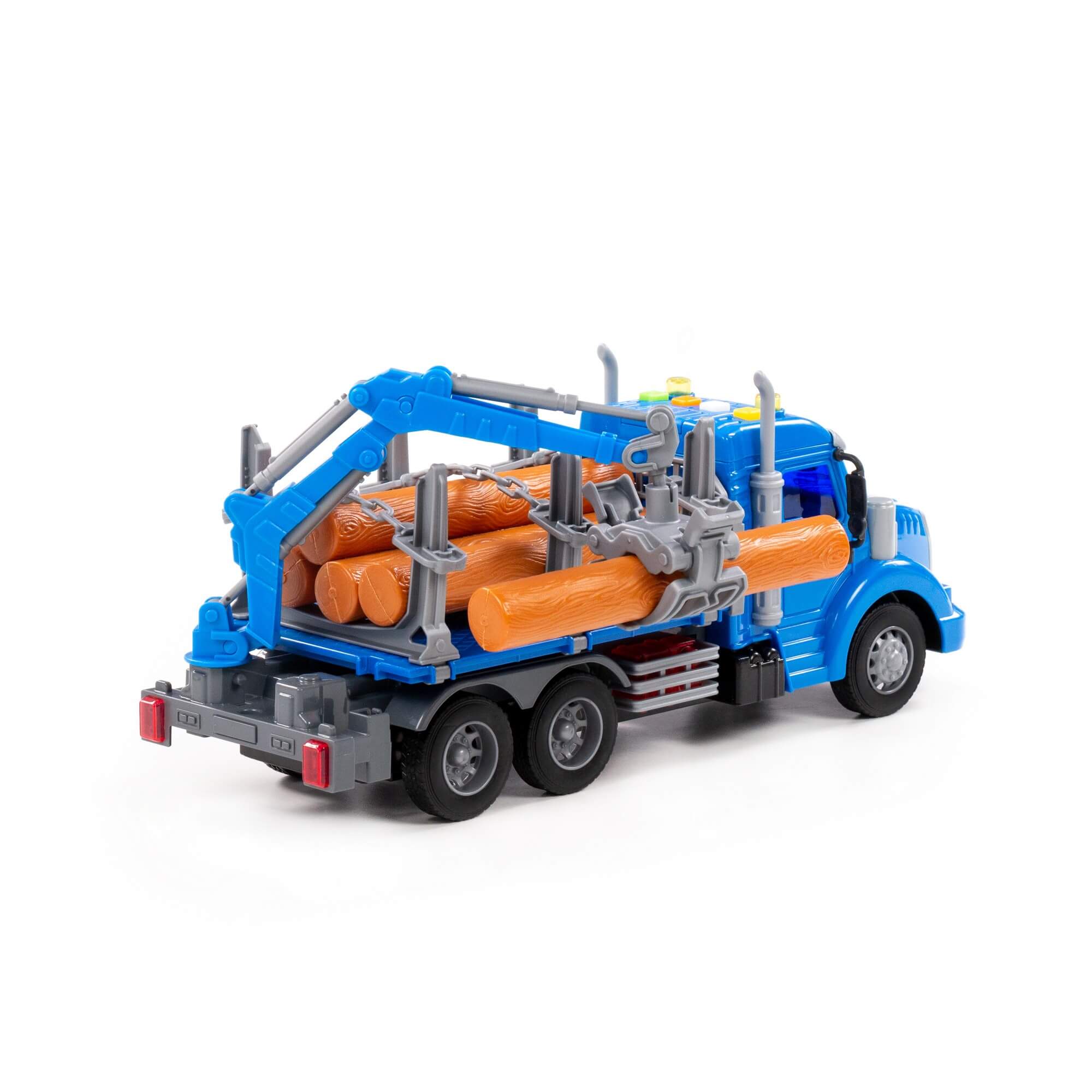 "Profi", samochód do przewozu dłużycy inercyjny (ze światłem i dźwiękiem) (niebieski) (w pudełku) "Profi", samochód do przewozu dłużycy inercyjny (ze światłem i dźwiękiem) (niebieski) (w pudełku) Ref. 96173 - photo #5