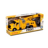 "Profi", samochód-ewakuator inercyjny nr2 (ze światłem i dźwiękiem) (żółty) (w pudełku) Ref. 59011 - photo #1