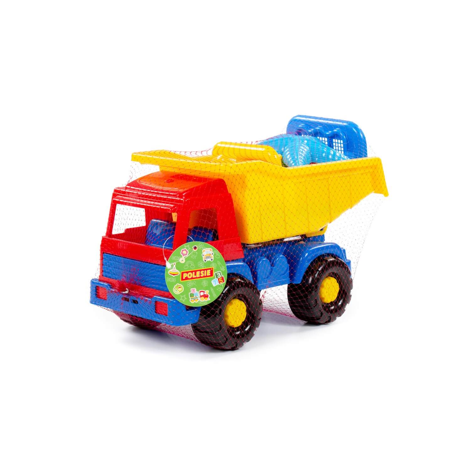 Zestaw Nr582: "Panther" samochód-wywrotka + Młyn do piasku Nr2 z podstawą, szufelka Nr2, foremki (rozgwiazda Nr2 + muszla nr2), konewka mała Nr3 Ref. 58188 - photo #6