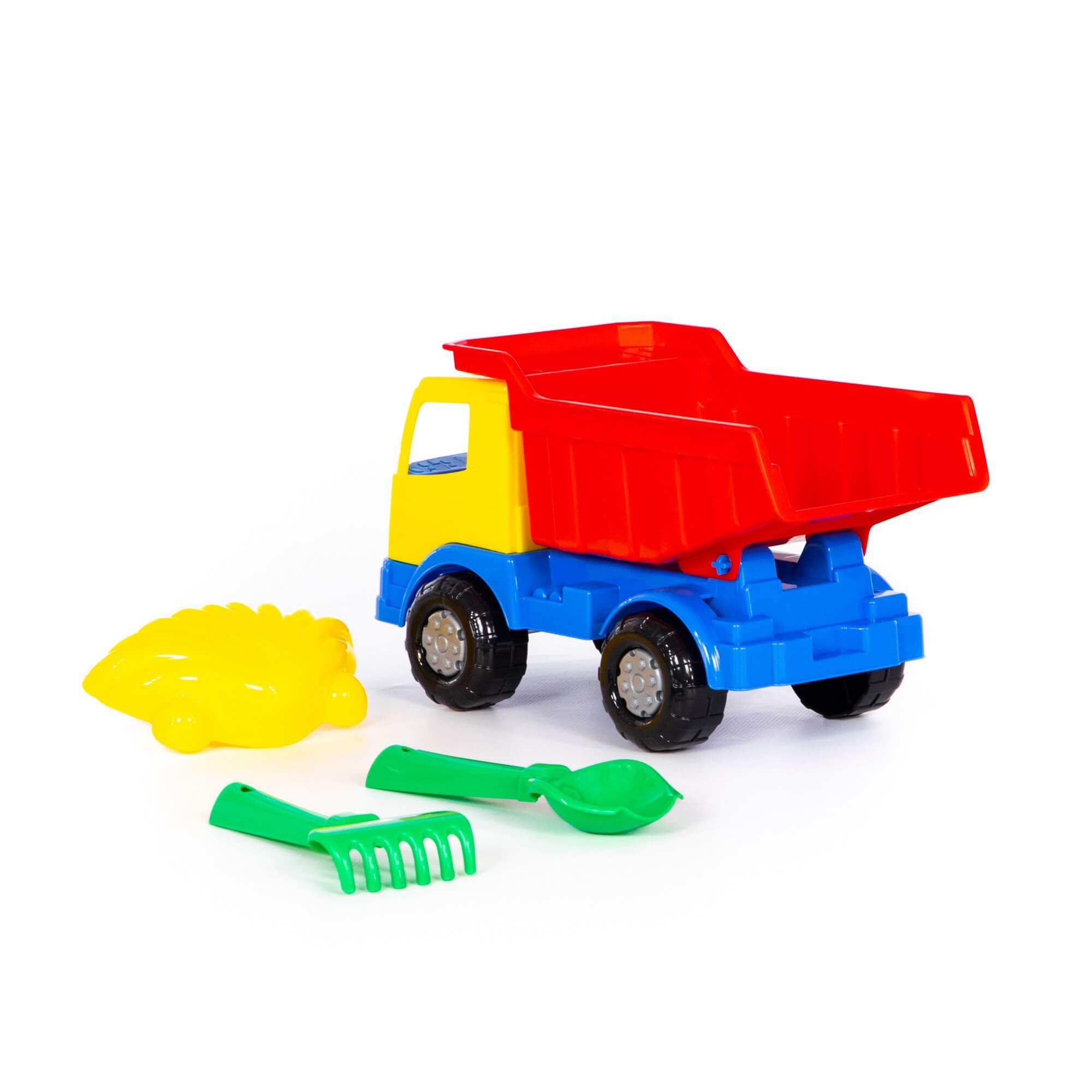 Zestaw Nr642: "Miraż", samochód-wywrotka + szufelka Nr2, grabki Nr2, foremka (muszla Nr 1) Ref. 93233 - photo #3