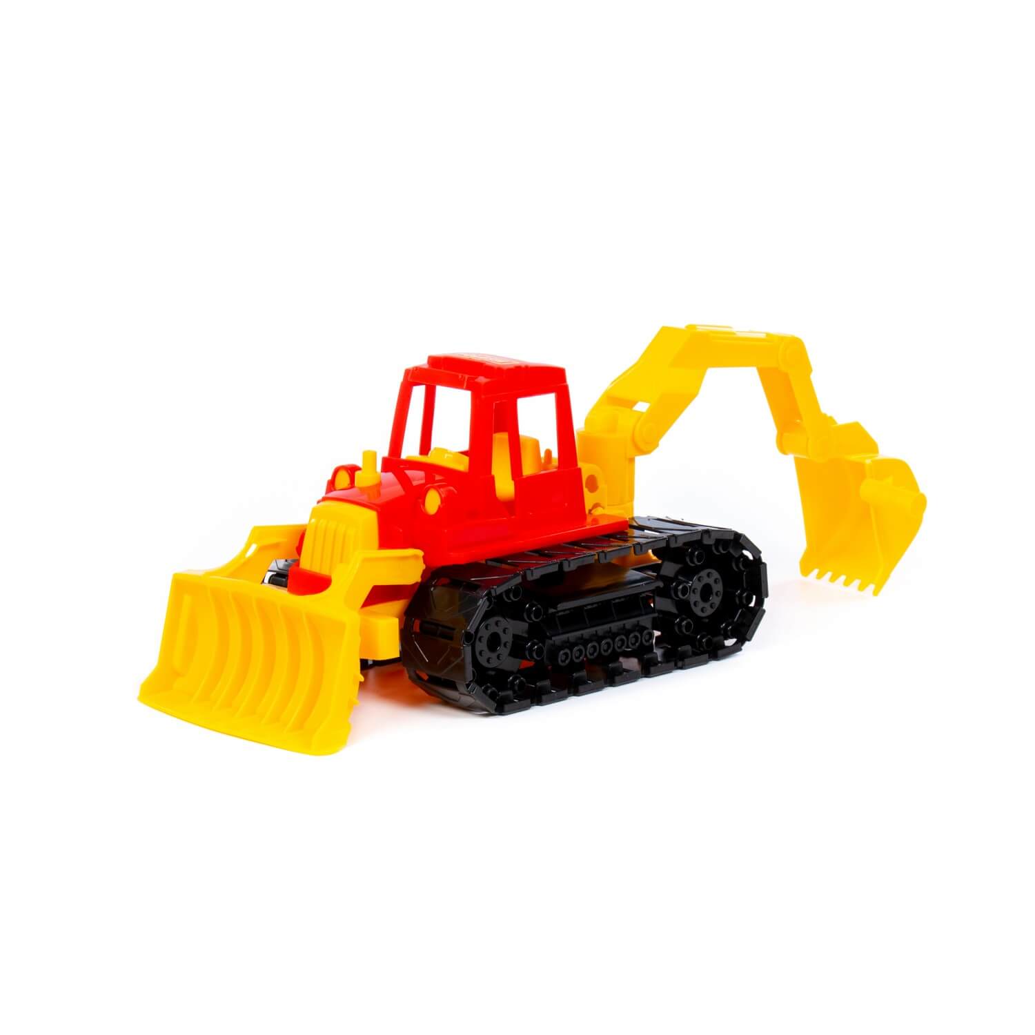 Traktor gąsienicowy z równiarką i łyżką Traktor gąsienicowy z równiarką i łyżką Ref. 29523 - photo #1