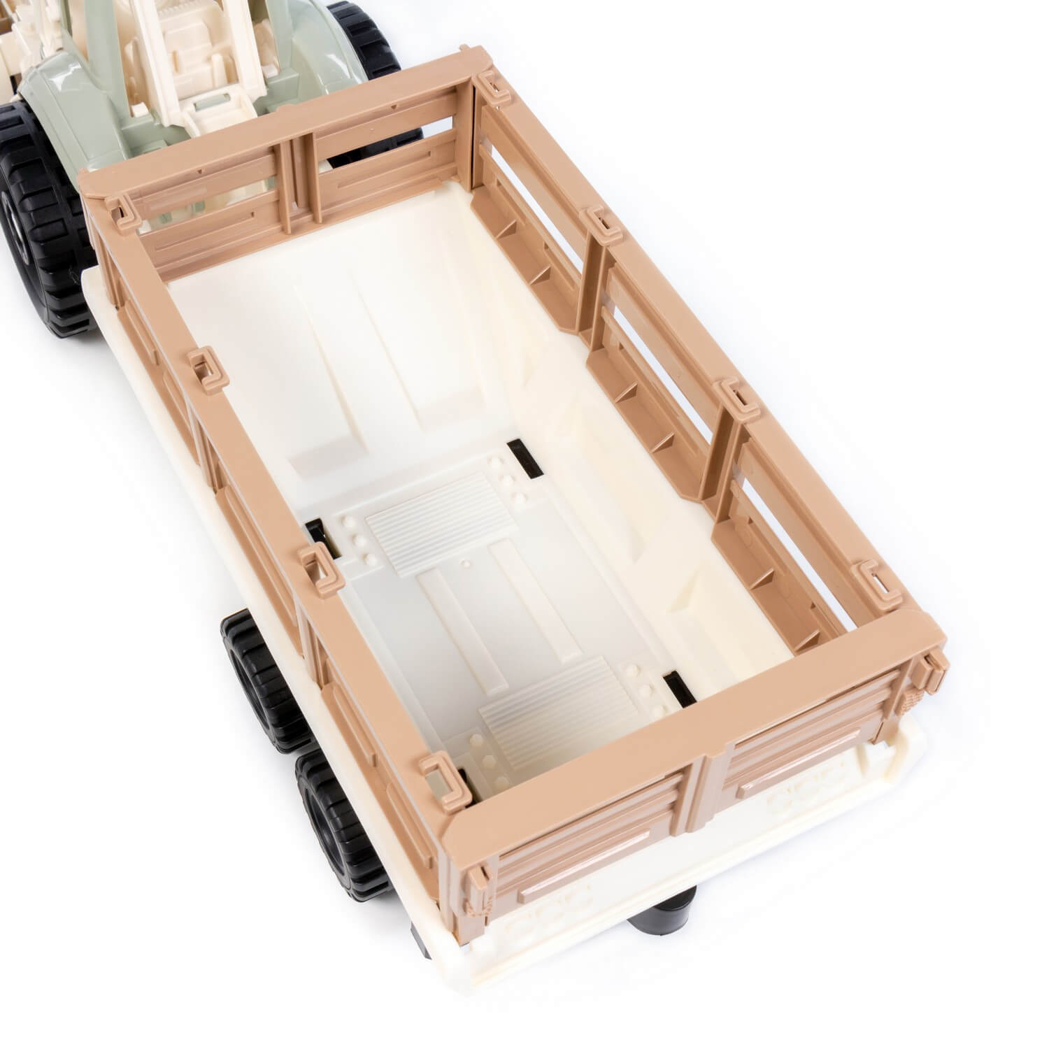 Traktor z równiarką i naczepą (pastelowy) Ref. 31618 - photo #13