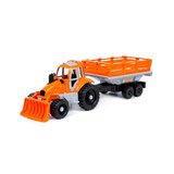 Traktor z równiarką i naczepą Ref. 28731 - photo #1