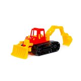 Traktor gąsienicowy z równiarką i łyżką Ref. 29523 - photo #1