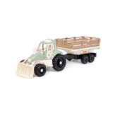 Traktor z równiarką i naczepą (pastelowy) Ref. 31618 - photo #1